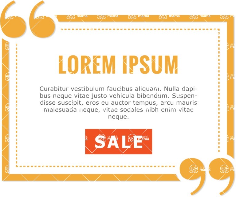 Sale Banner Templates Collection - Vector Sale Banner with Quote